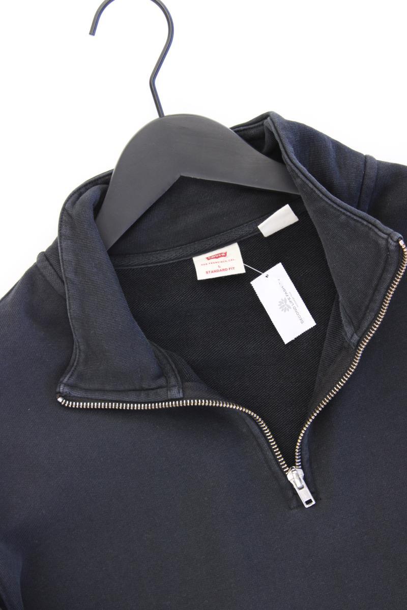 Levi's Langarmpullover für Herren Gr. L schwarz aus Baumwolle