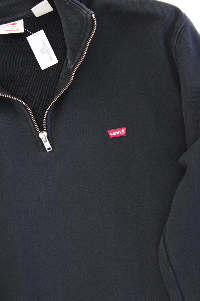 Levi's Langarmpullover für Herren Gr. L schwarz aus Baumwolle