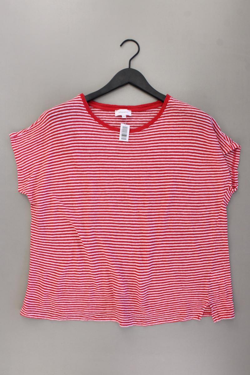 Darling Harbour Leinenshirt Gr. XXL gestreift Kurzarm rot