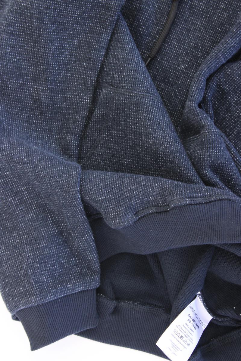 SØNDAG & SONS Pullover für Herren Gr. L neu mit Etikett blau aus Baumwolle