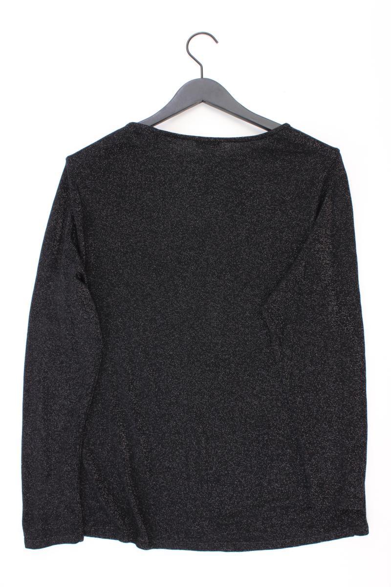Street One Shirt mit Glitzer Gr. 46 Langarm silber