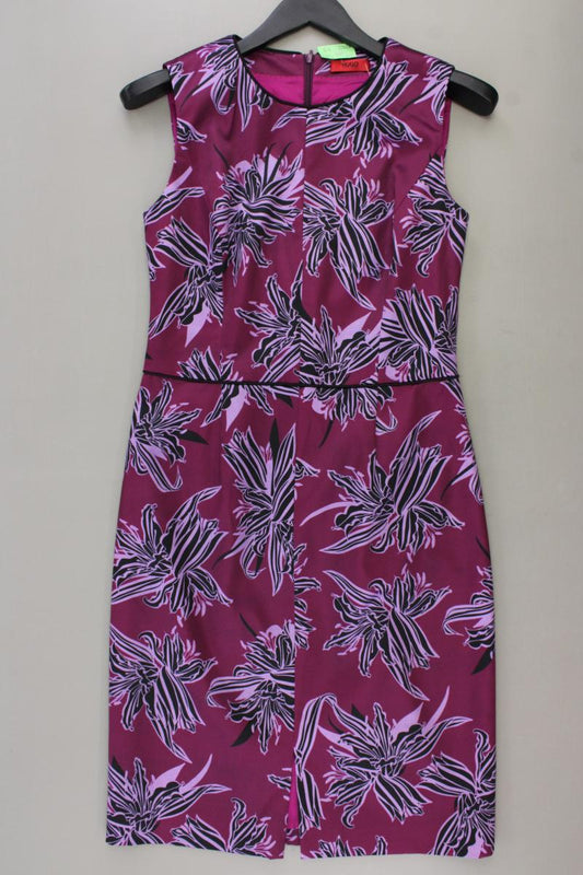 Hugo Boss Bleistiftkleid Gr. 36 mit Blumenmuster Ärmellos lila