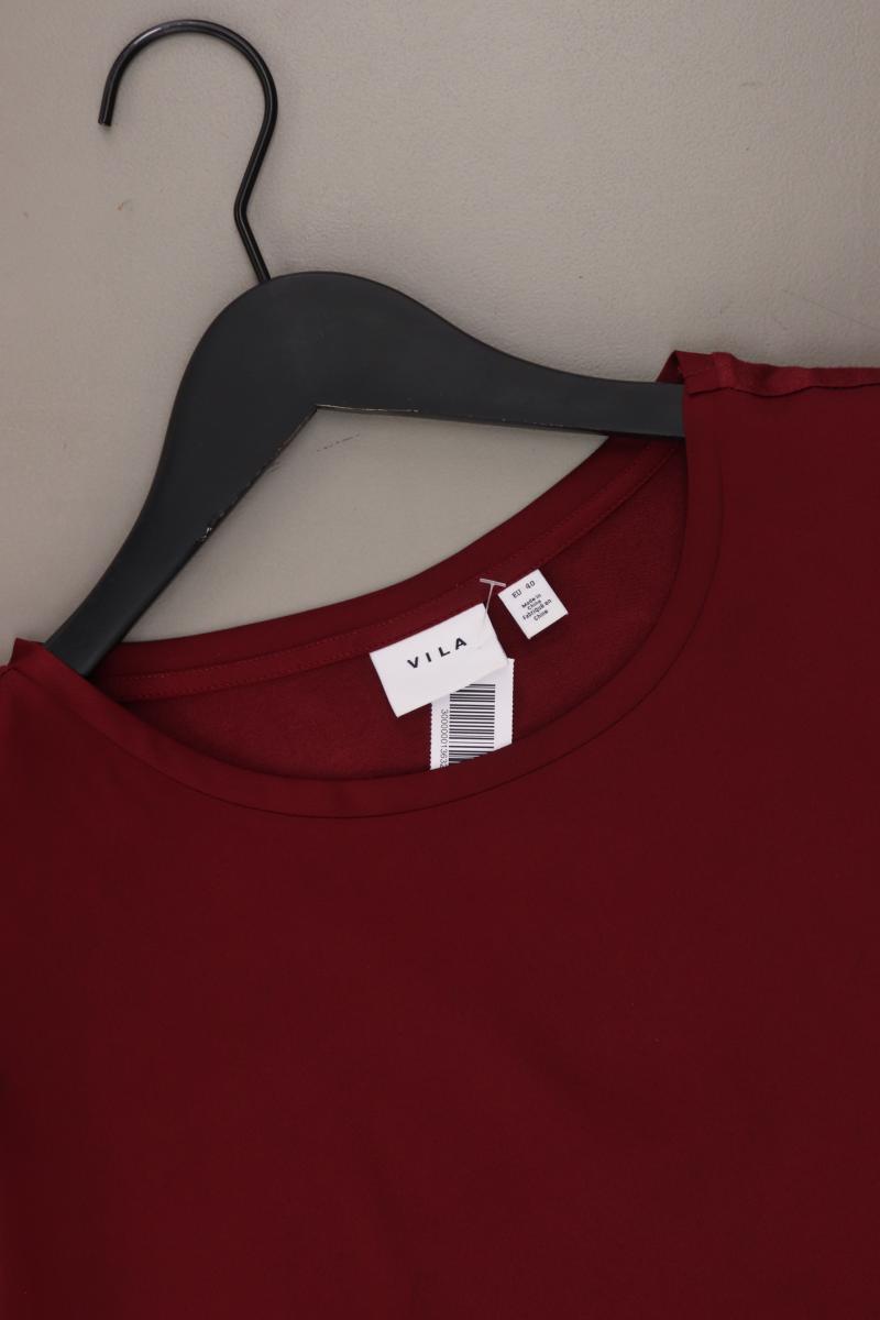 Vila Kurzarmbluse Gr. 40 rot aus Polyester
