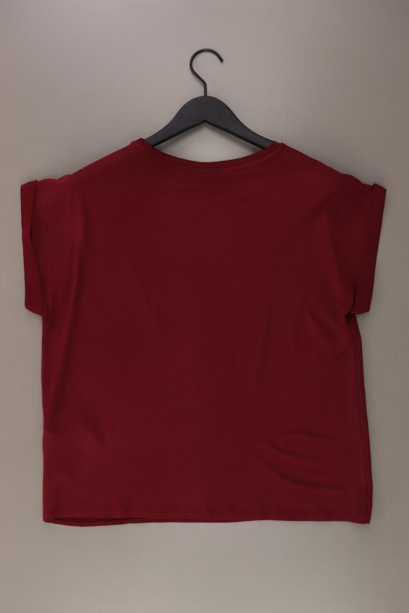 Vila Kurzarmbluse Gr. 40 rot aus Polyester