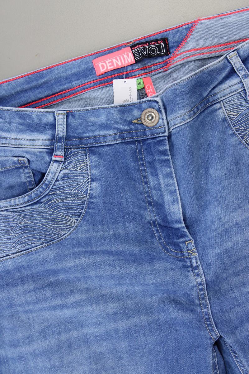 Cecil Regular Jeans Gr. W36 blau aus Baumwolle