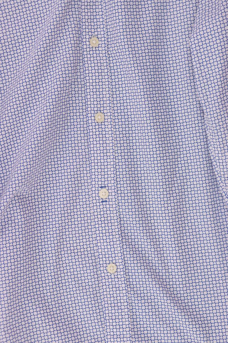 Marc O'Polo Langarmhemd für Herren Gr. Hemdgröße 41/42 blau aus Baumwolle