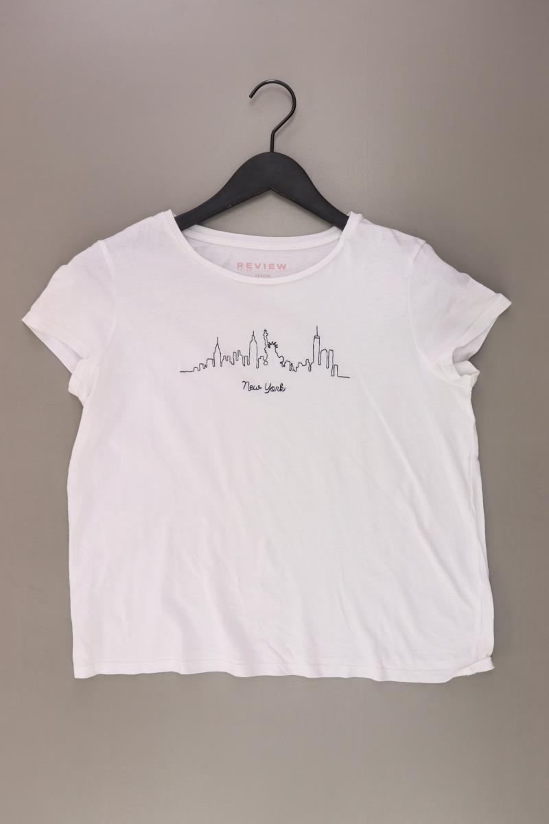 Review T-Shirt Gr. M Kurzarm weiß