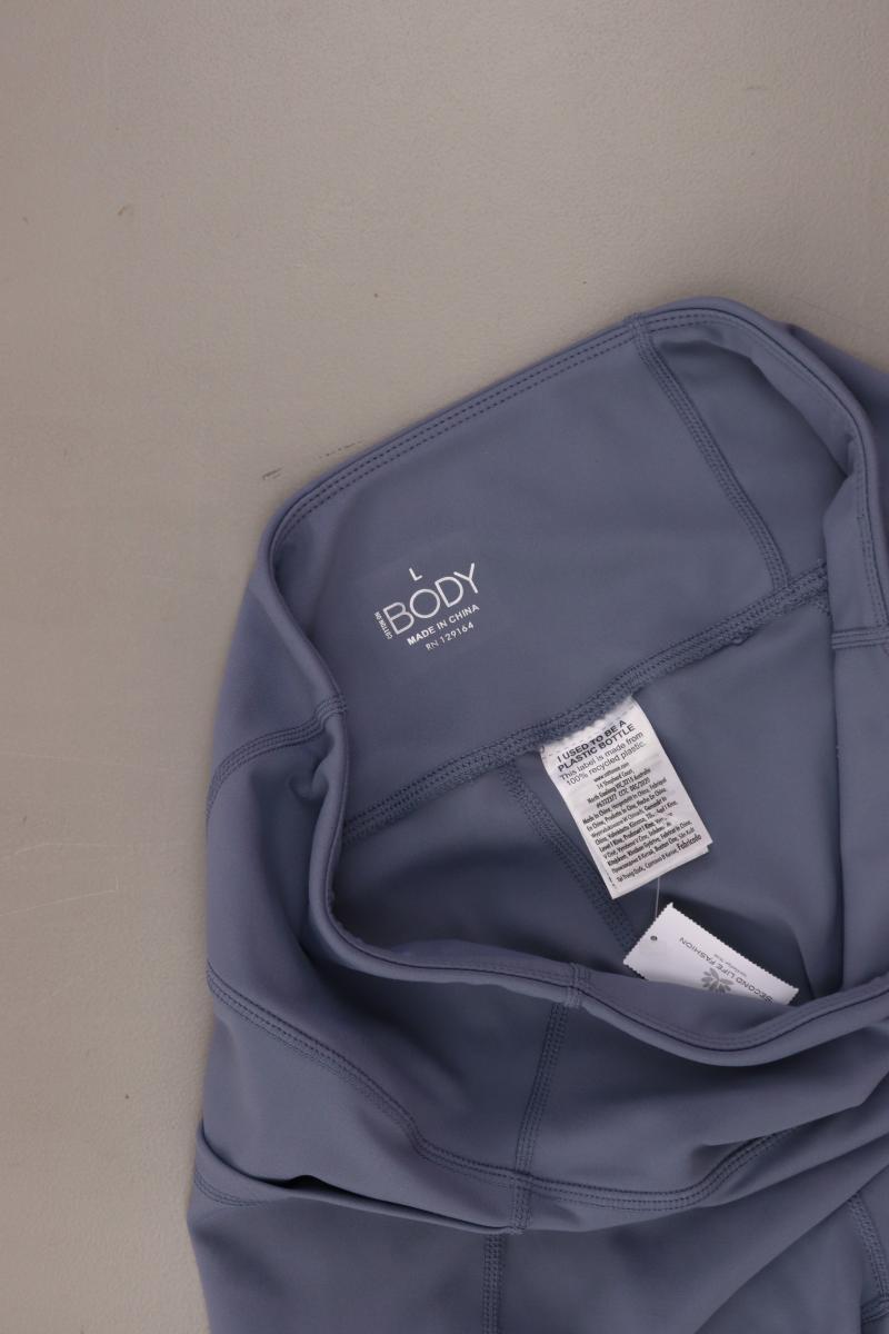 BODY Sport Hose mit Seitentaschen Gr. L blau aus Polyester