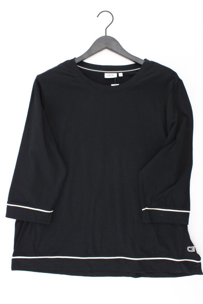 Cecil Classic Shirt Gr. XXL 3/4 Ärmel schwarz