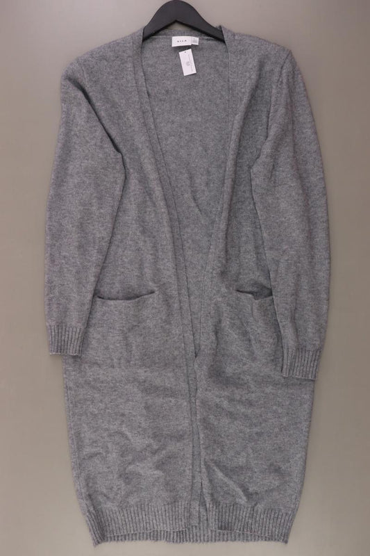 Vila Strickjacke Gr. L Langarm grau aus Viskose