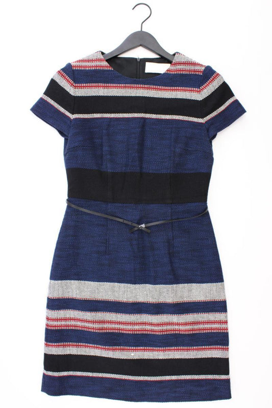 BOSS by Hugo Boss Bleistiftkleid Gr. 36 mit Gürtel Kurzarm blau