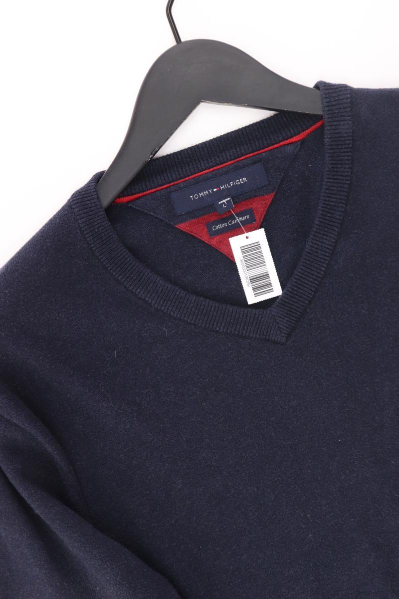 Tommy Hilfiger Langarmpullover Gr. L blau aus Baumwolle