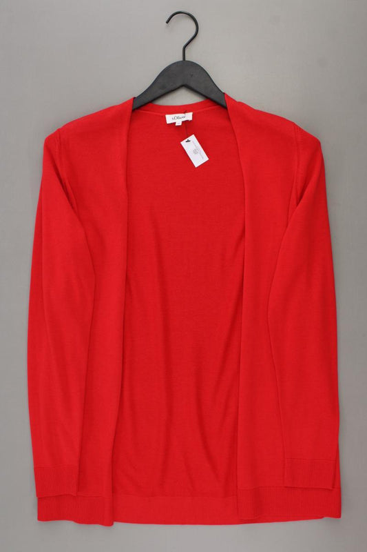 s.Oliver Strickjacke Gr. 38 neuwertig Langarm rot aus Baumwolle