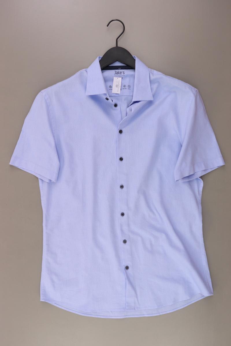 Jake*s Kurzarmhemd für Herren Gr. Hemdgröße 41/42 blau