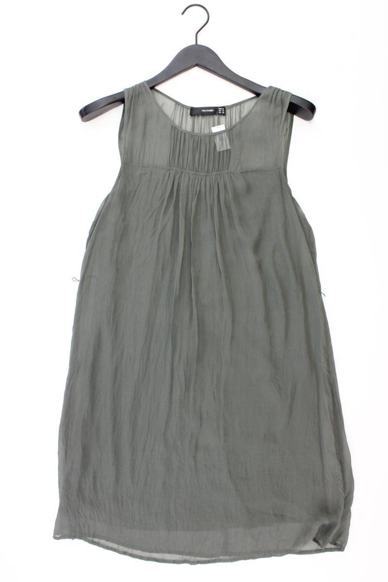 Hallhuber Seidenkleid Gr. 38 Ärmellos grün