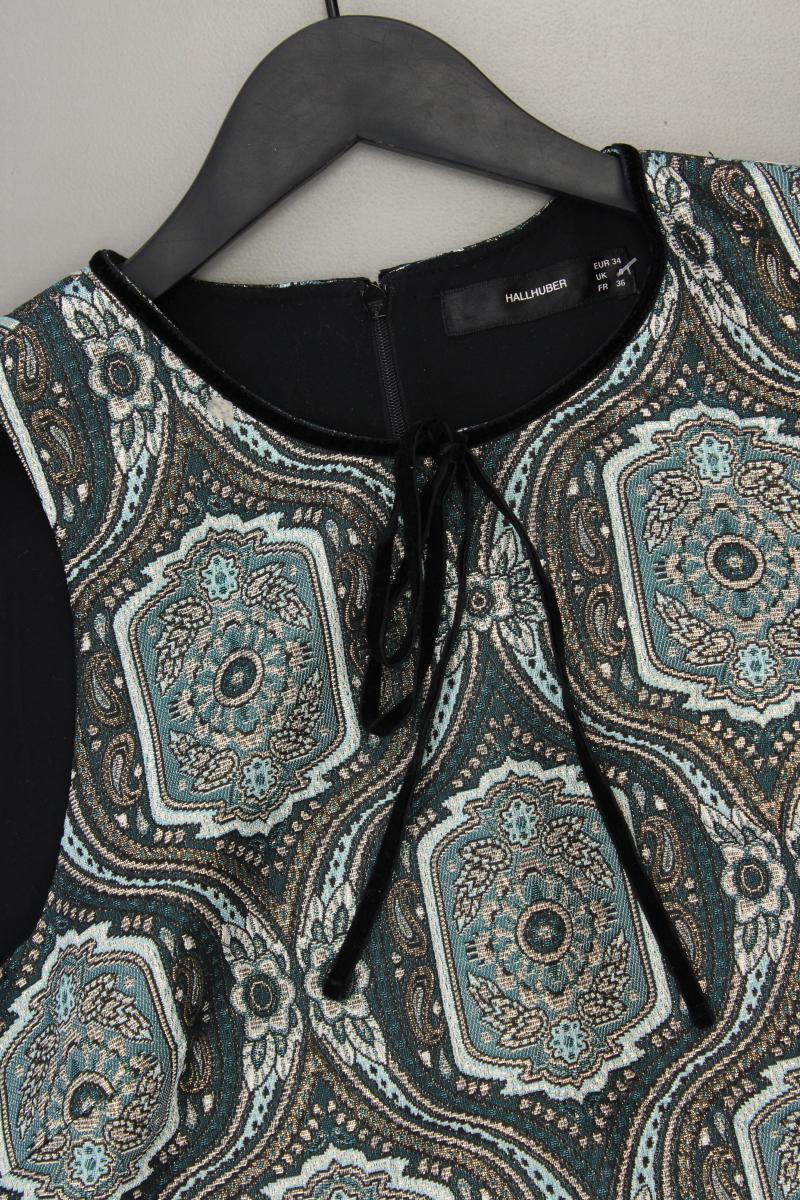 Hallhuber Midikleid Gr. 34 Ärmellos mehrfarbig aus Polyester