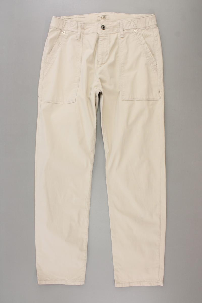 MAC Hose Gr. 34 creme aus Baumwolle