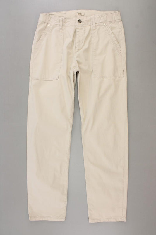 MAC Hose Gr. 34 creme aus Baumwolle