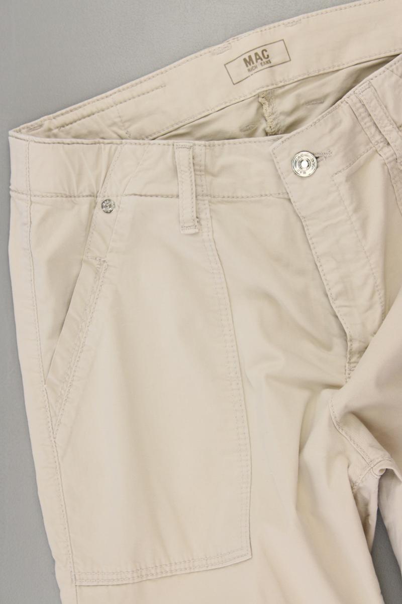 MAC Hose Gr. 34 creme aus Baumwolle