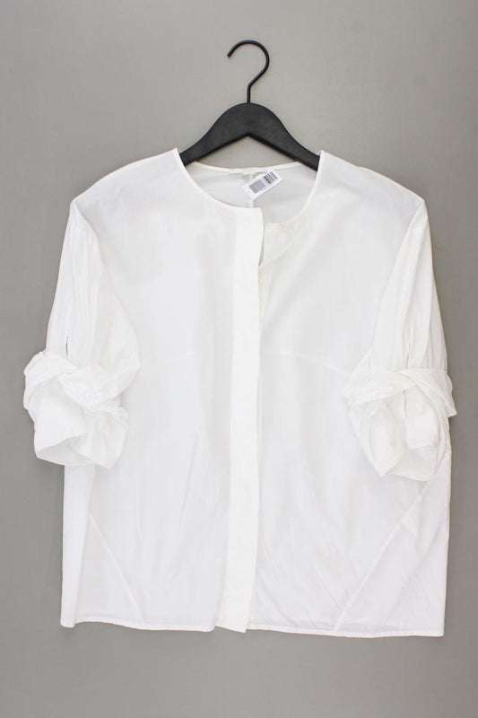 Cos Classic Bluse Gr. 38 3/4 Ärmel weiß aus Baumwolle