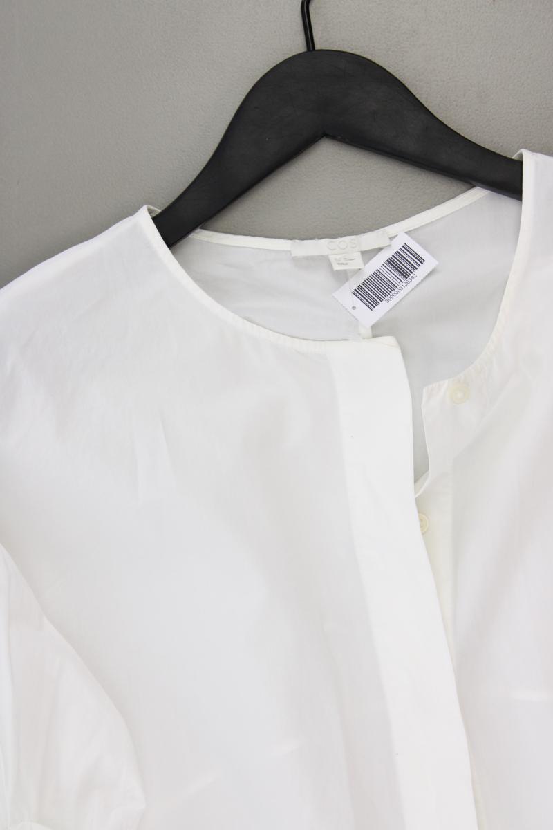 Cos Classic Bluse Gr. 38 3/4 Ärmel weiß aus Baumwolle