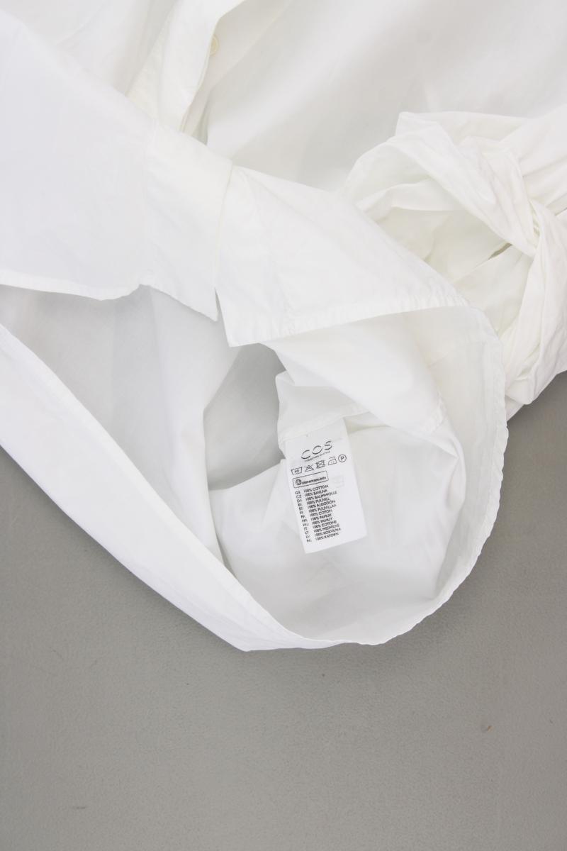 Cos Classic Bluse Gr. 38 3/4 Ärmel weiß aus Baumwolle