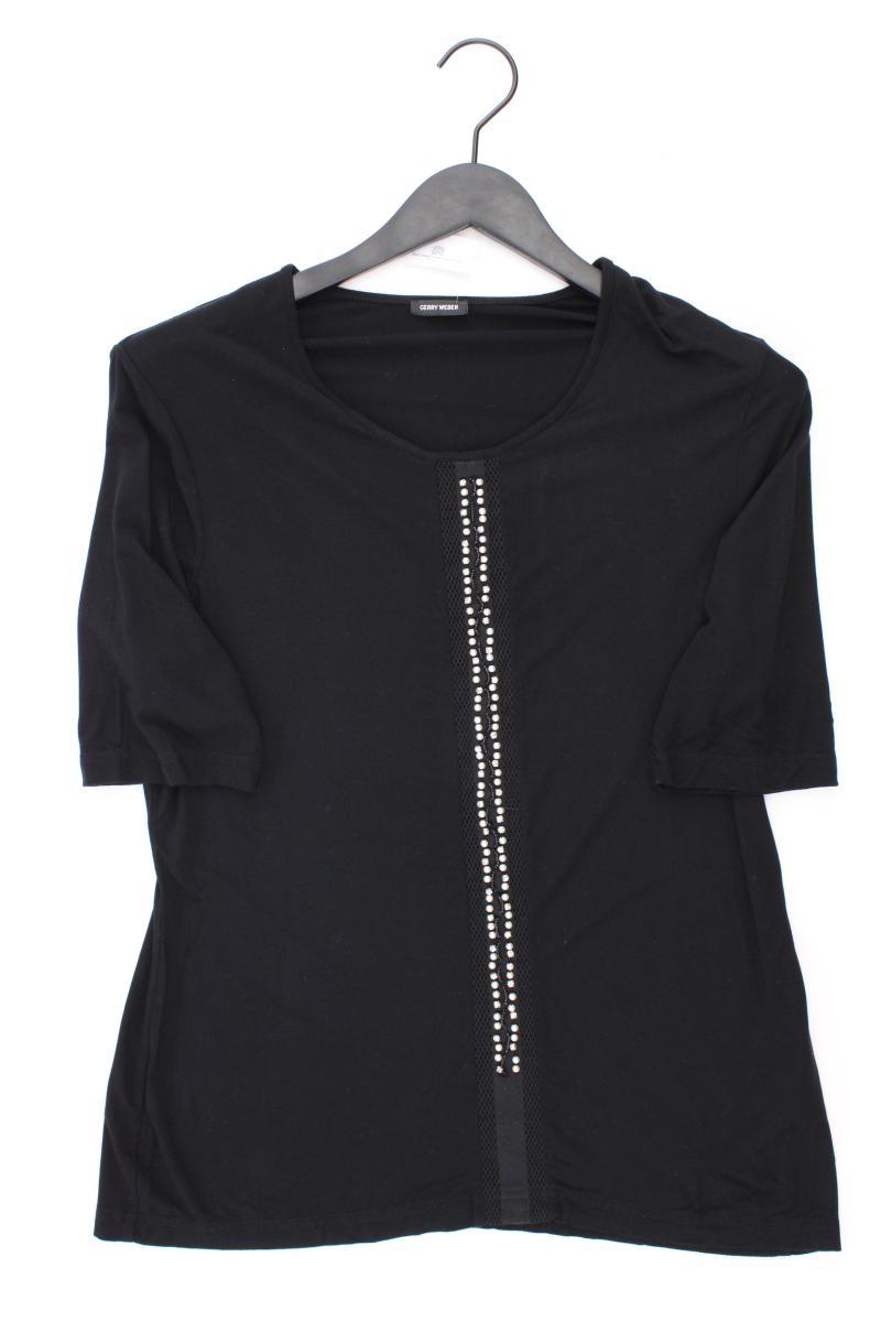 Gerry Weber T-Shirt Gr. 42 Kurzarm schwarz