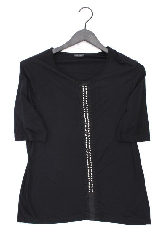 Gerry Weber T-Shirt Gr. 42 Kurzarm schwarz