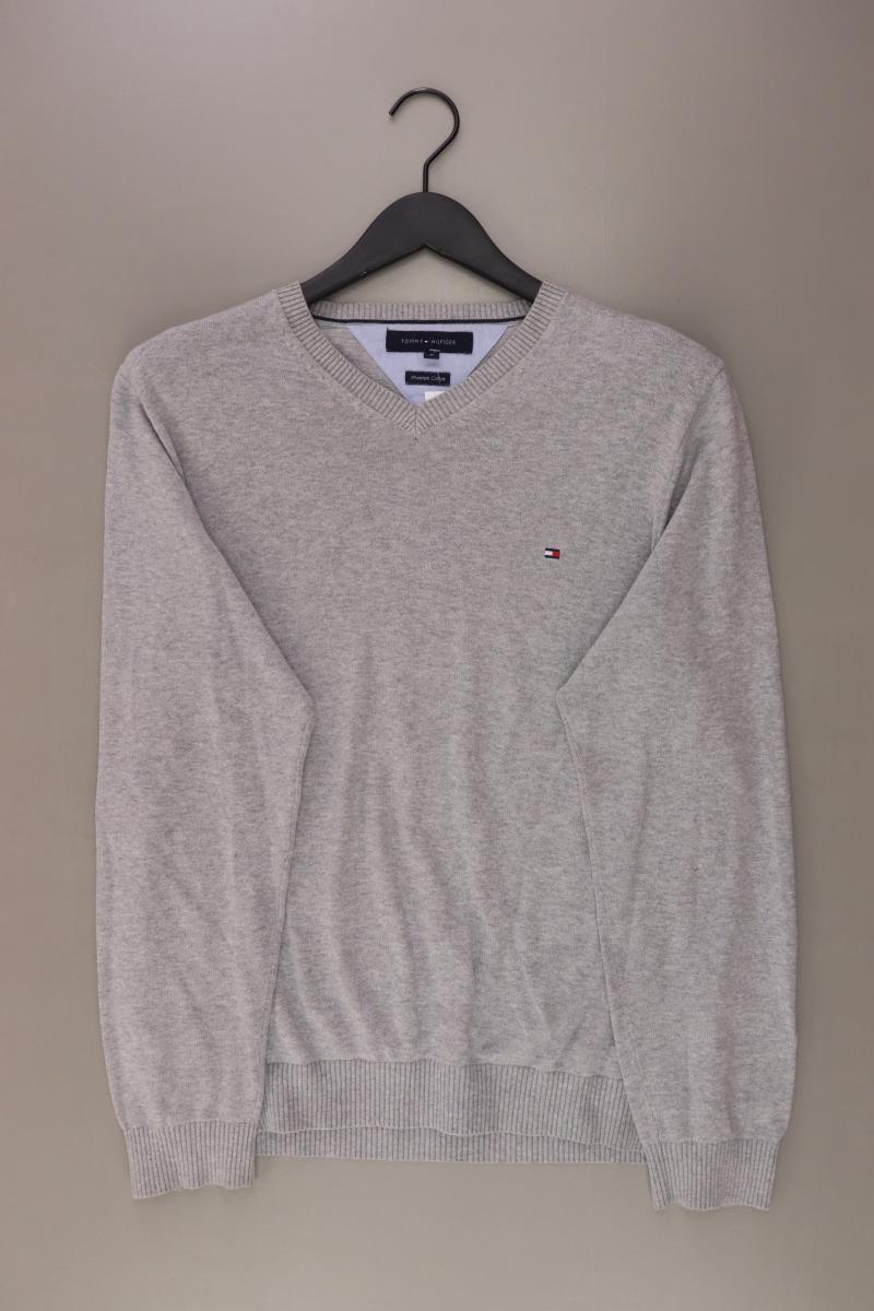 Tommy Hilfiger Feinstrickpullover für Herren Gr. M grau