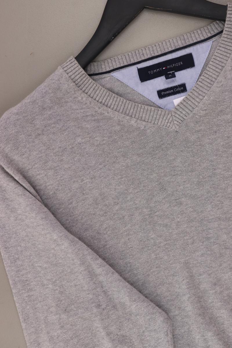 Tommy Hilfiger Feinstrickpullover für Herren Gr. M grau