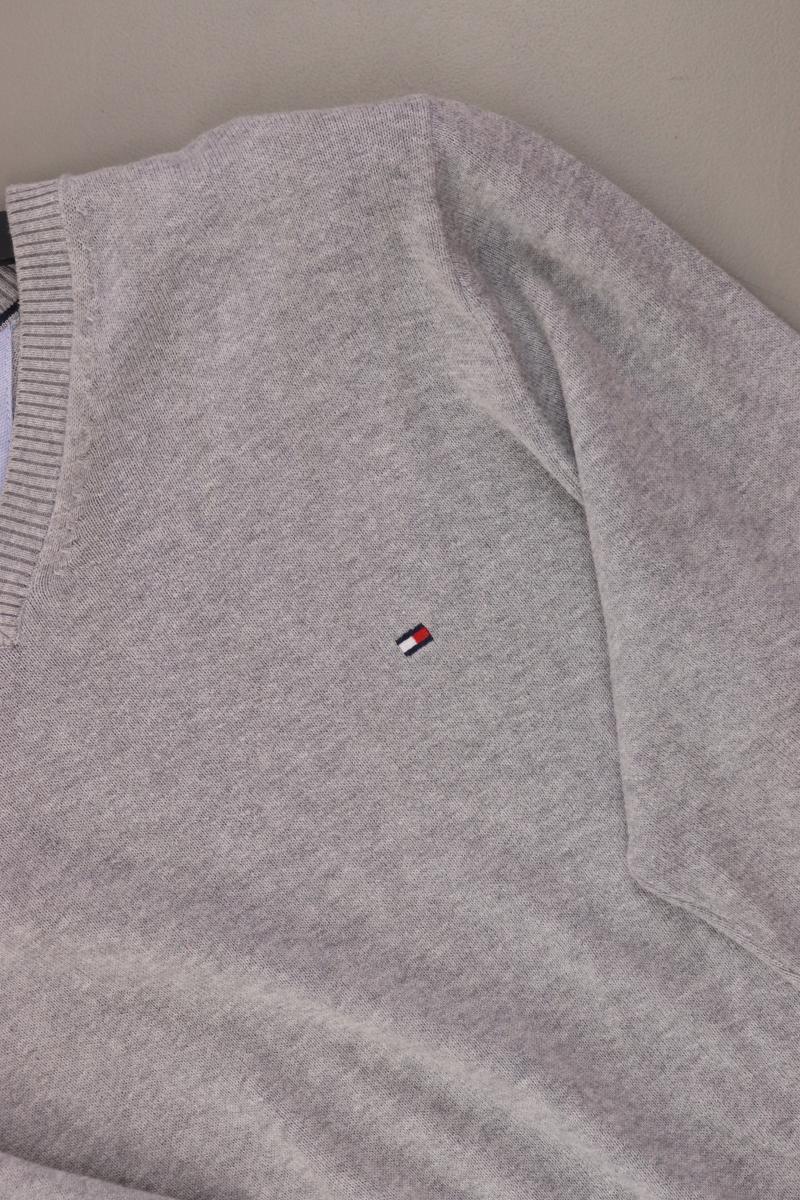 Tommy Hilfiger Feinstrickpullover für Herren Gr. M grau