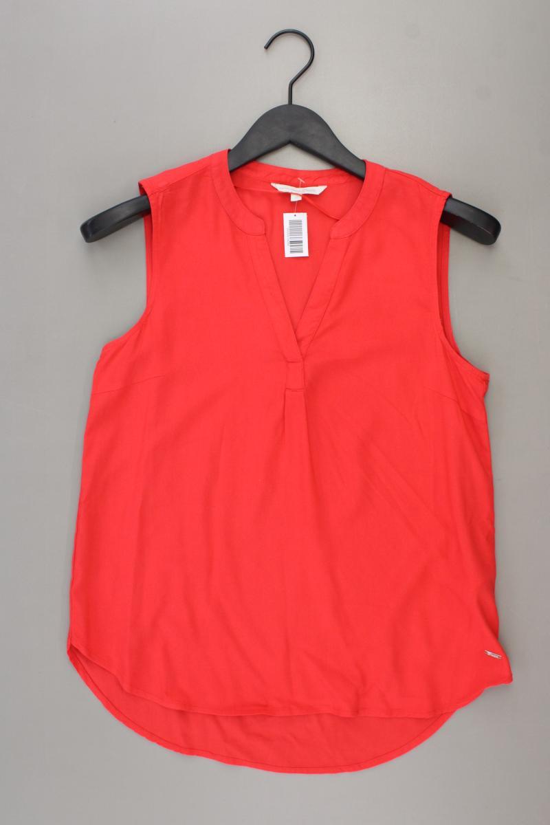 Tom Tailor (Denim) Ärmellose Bluse Gr. XS rot aus Viskose