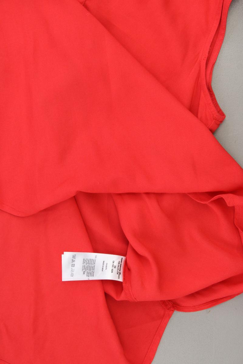 Tom Tailor (Denim) Ärmellose Bluse Gr. XS rot aus Viskose