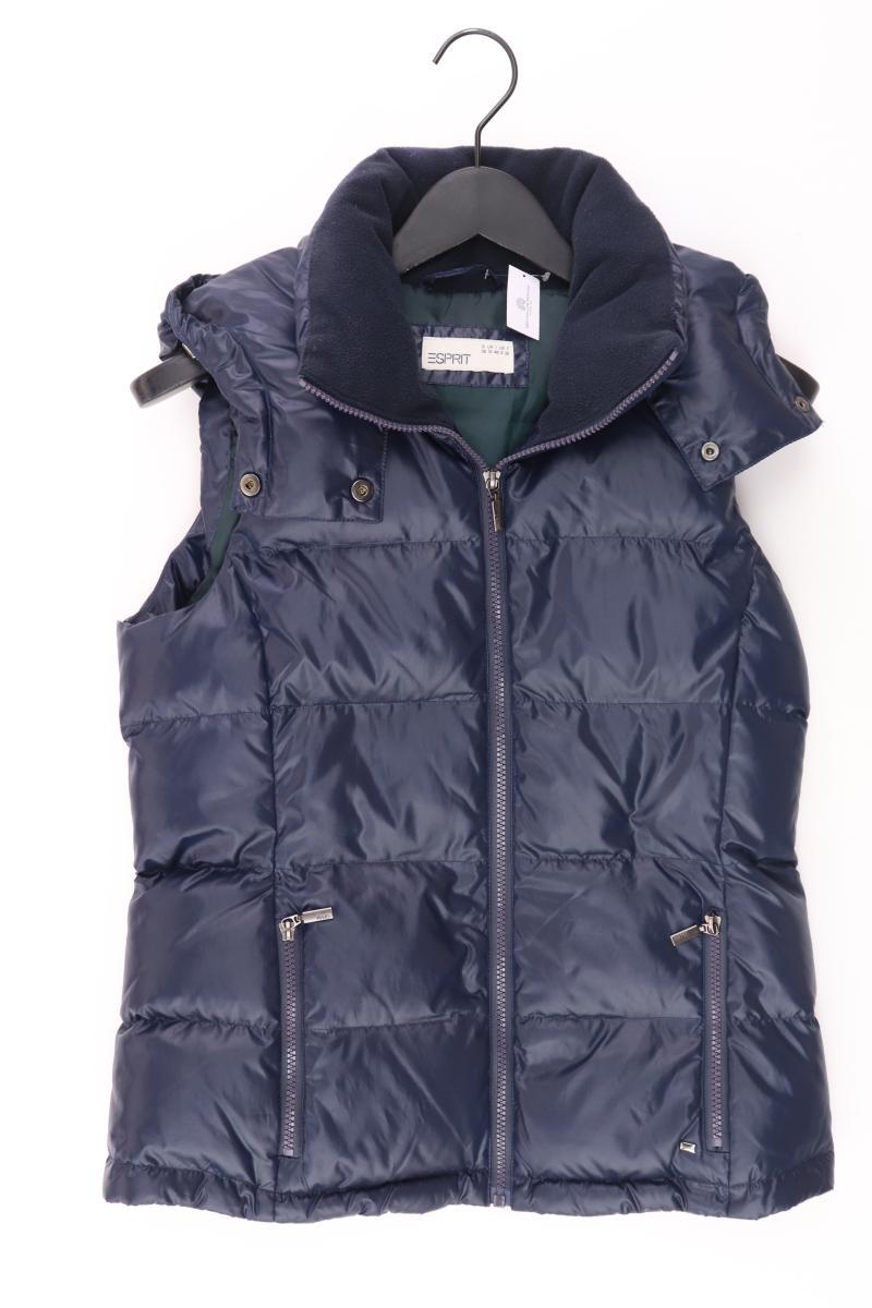 Esprit Steppweste Gr. 36 blau aus Polyester