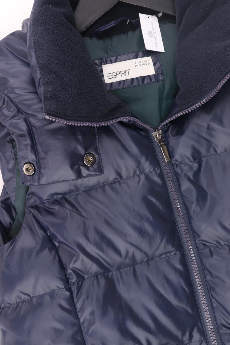 Esprit Steppweste Gr. 36 blau aus Polyester