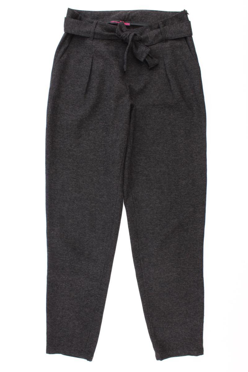 Tom Tailor (Denim) Stoffhose Gr. S mit Gürtel grau aus Polyester