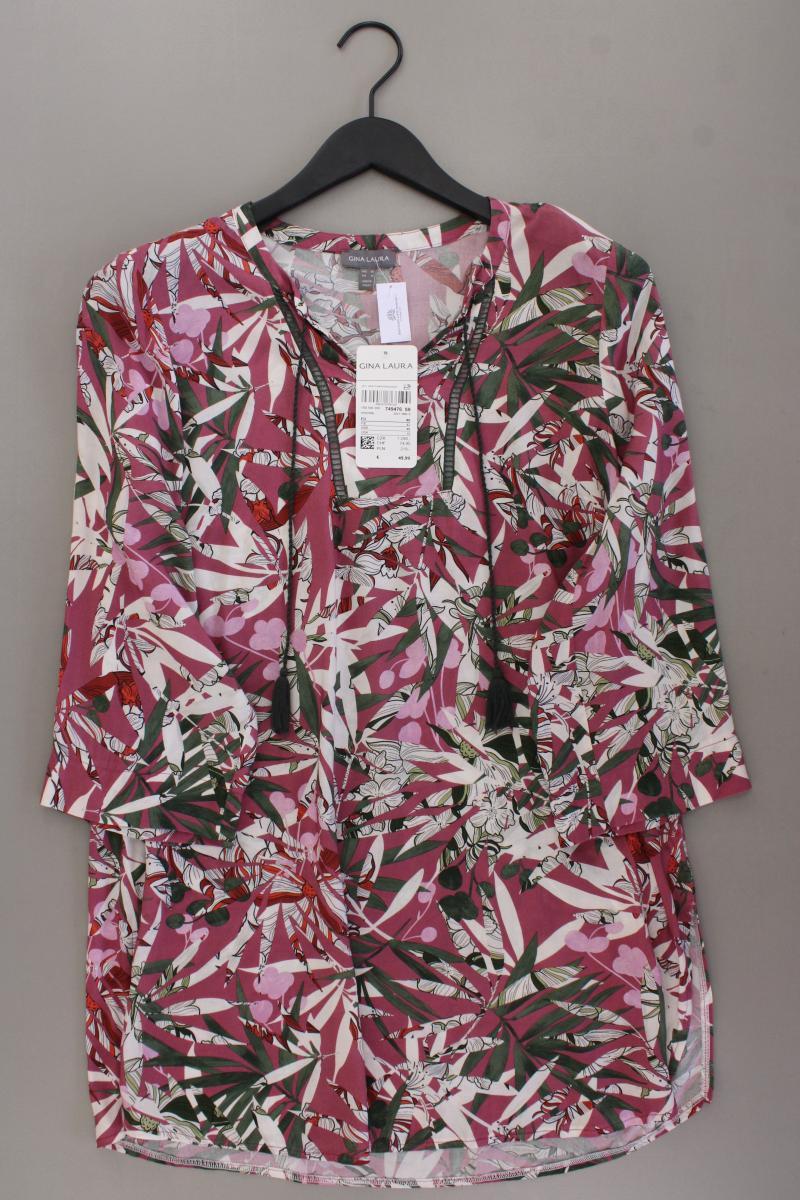 Gina Laura Classic Bluse Gr. 40 mit Blumenmuster neu mit Etikett 3/4 Ärmel