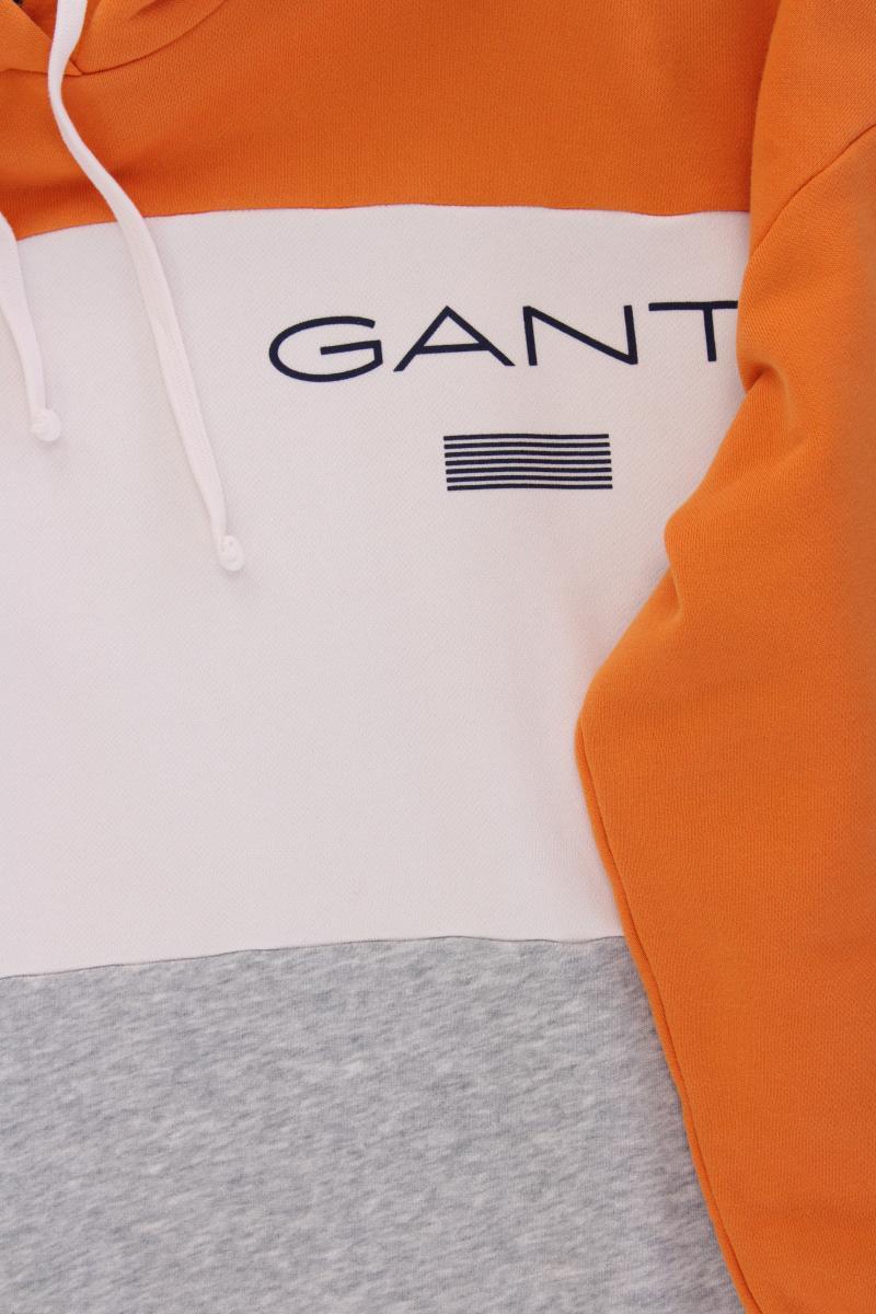 Gant Kapuzenkleid Gr. XL Langarm orange aus Baumwolle