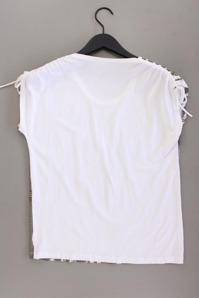 Bonita Printshirt Gr. M Kurzarm mit Pailletten grau aus Viskose