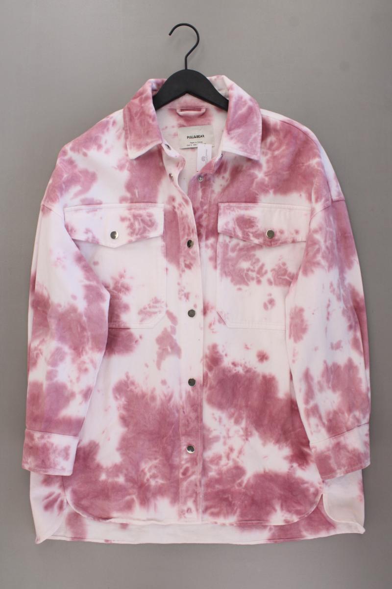 Pull&Bear Batik Jacke Gr. S mit Batikmuster pink aus Baumwolle