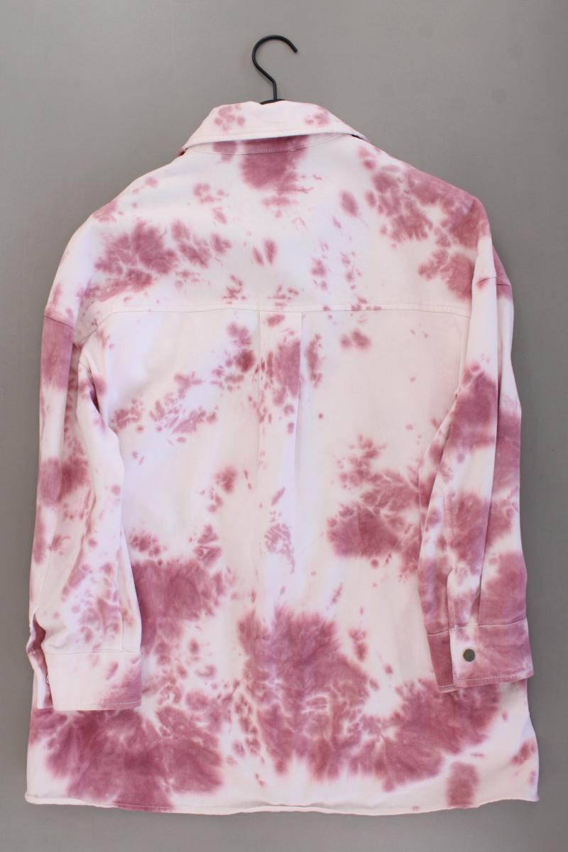 Pull&Bear Batik Jacke Gr. S mit Batikmuster pink aus Baumwolle
