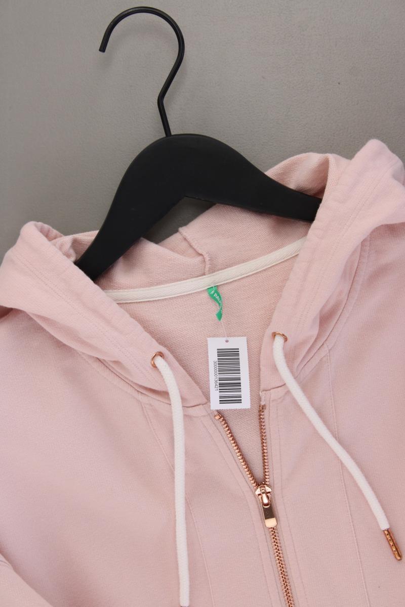 PALMERS Sweatjacke Gr. 44/46 Langarm rosa aus Baumwolle