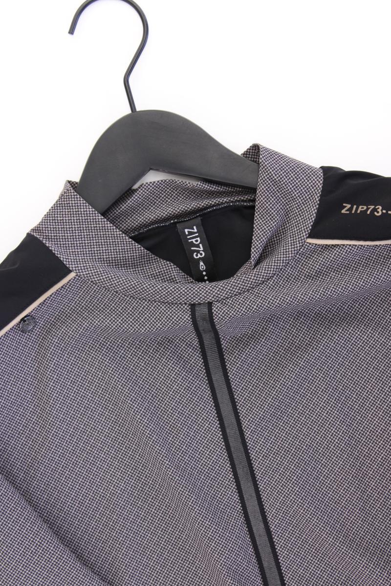 ZIP73 Longsleeve-Shirt Gr. M Langarm grau aus Polyester