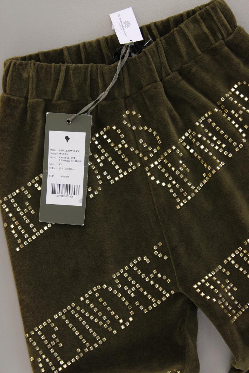 Reinders Leggings Gr. XS neu mit Etikett Neupreis: 79,99€! mit Nieten olivgrün