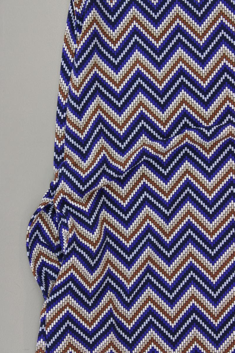 Esprit Midikleid Gr. 38 geometrisches Muster neuwertig Ärmellos blau