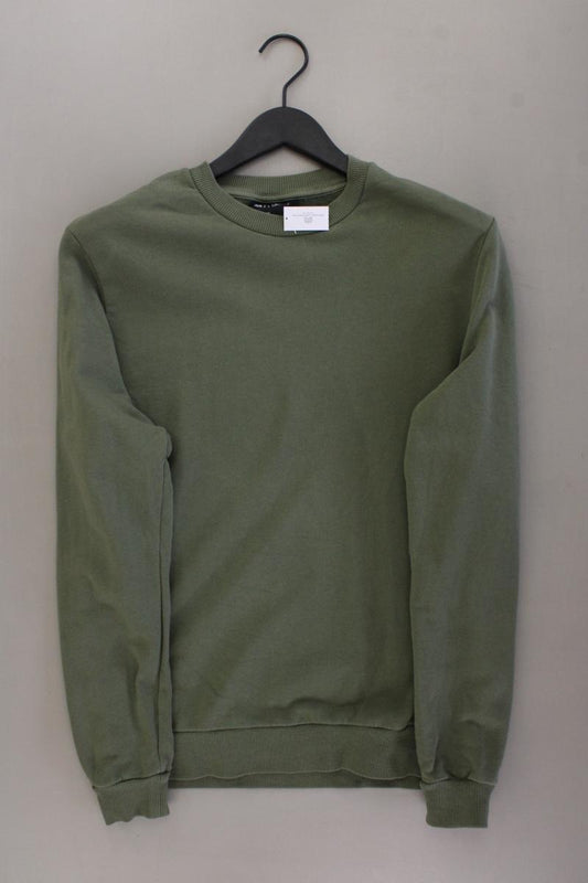 Asos Langarmpullover für Herren Gr. S olivgrün aus Baumwolle