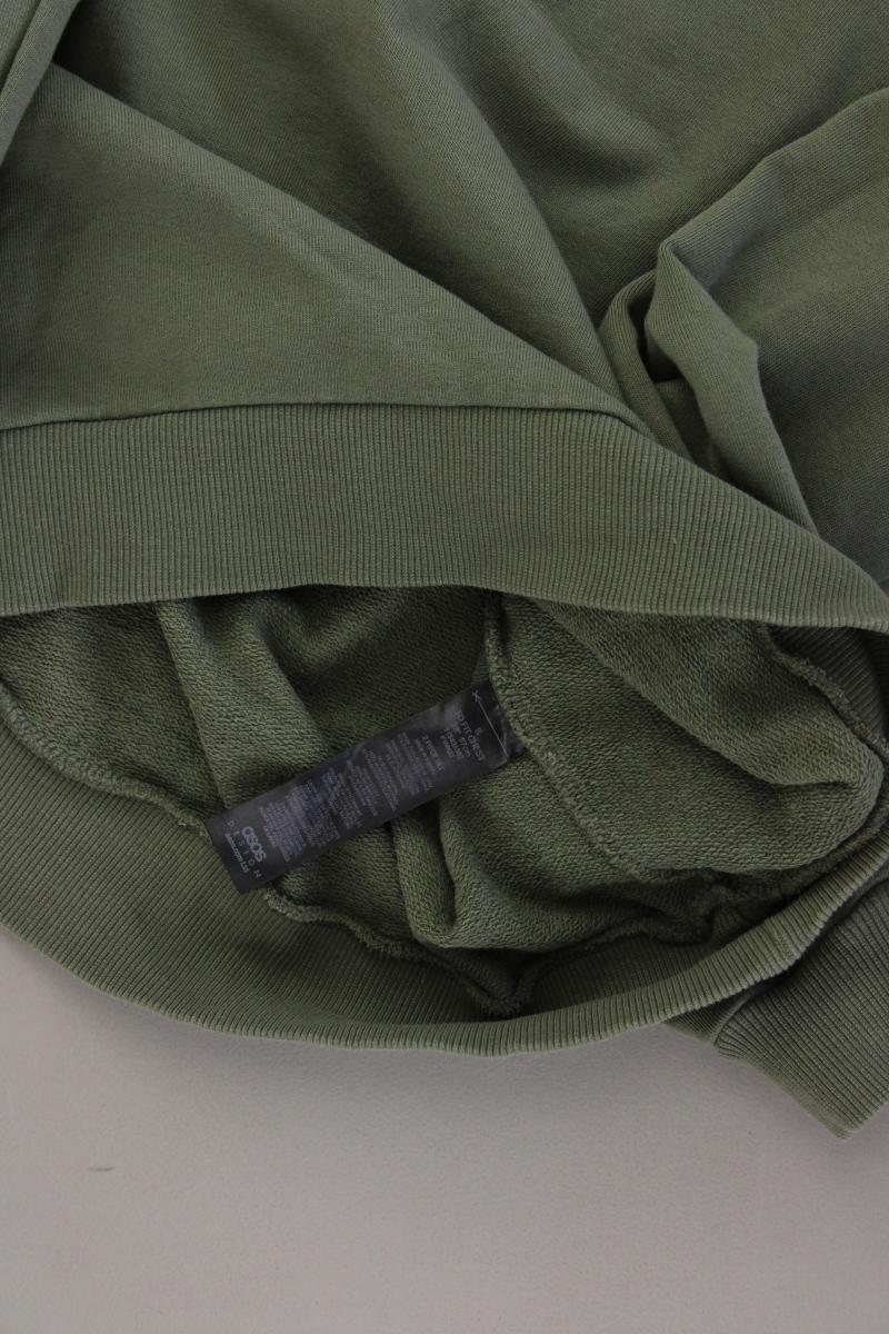 Asos Langarmpullover für Herren Gr. S olivgrün aus Baumwolle