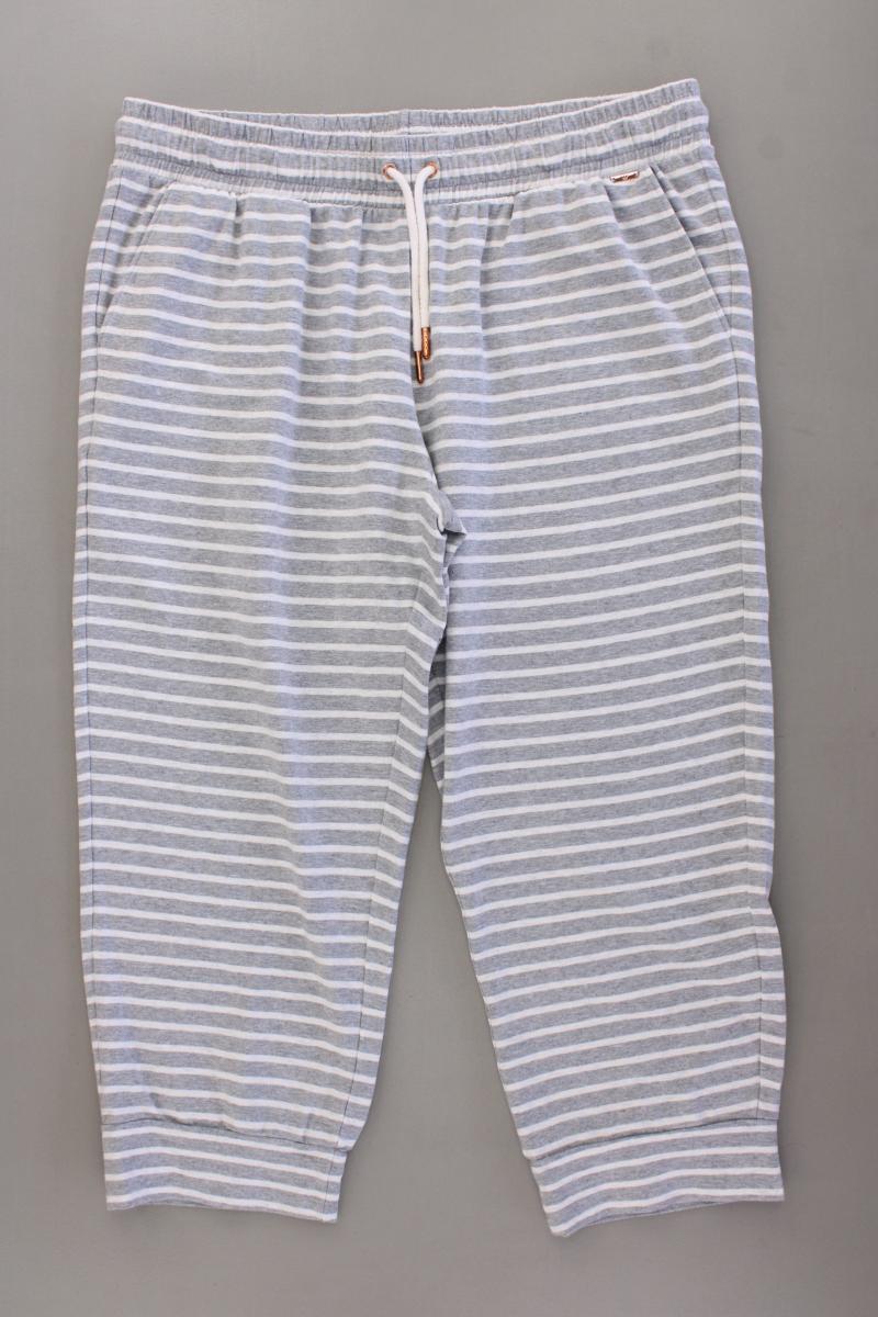 PALMERS Jogginghose Gr. 44/46 gestreift grau aus Baumwolle