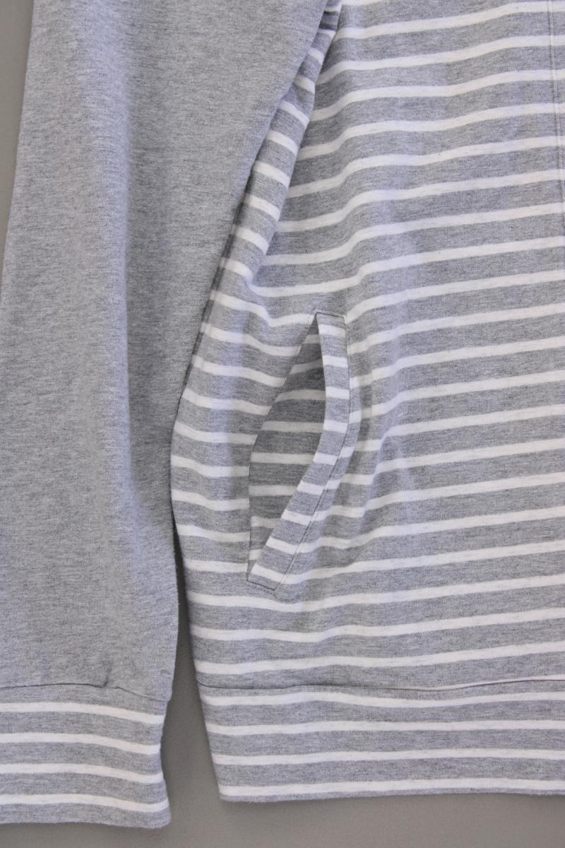 PALMERS Classic Cardigan Gr. 44/46 gestreift Langarm grau aus Baumwolle