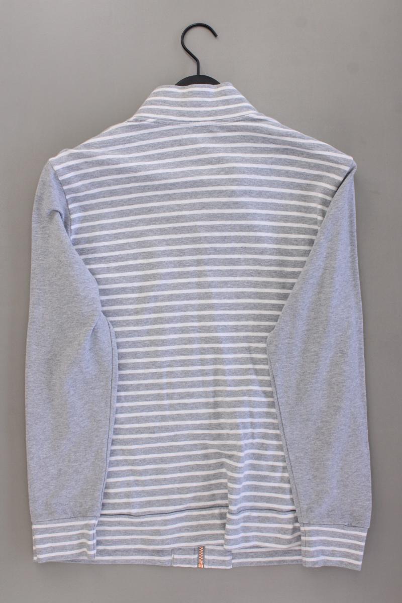 PALMERS Classic Cardigan Gr. 44/46 gestreift Langarm grau aus Baumwolle